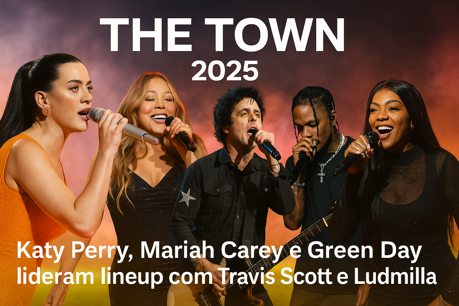 TThe Town 2025: Katy Perry, Mariah Carey e Green Day lideram lineup com Travis Scott e Ludmilla